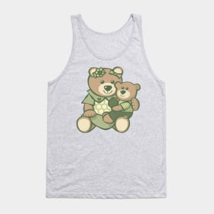 Teddy Bear Mom Baby Tank Top